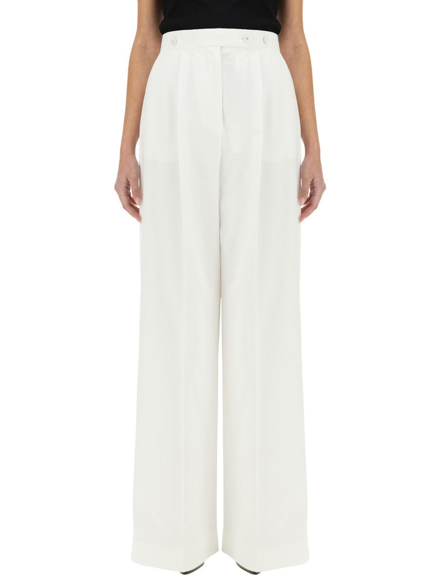 Givenchy Katoenen Plooibroek – Wit