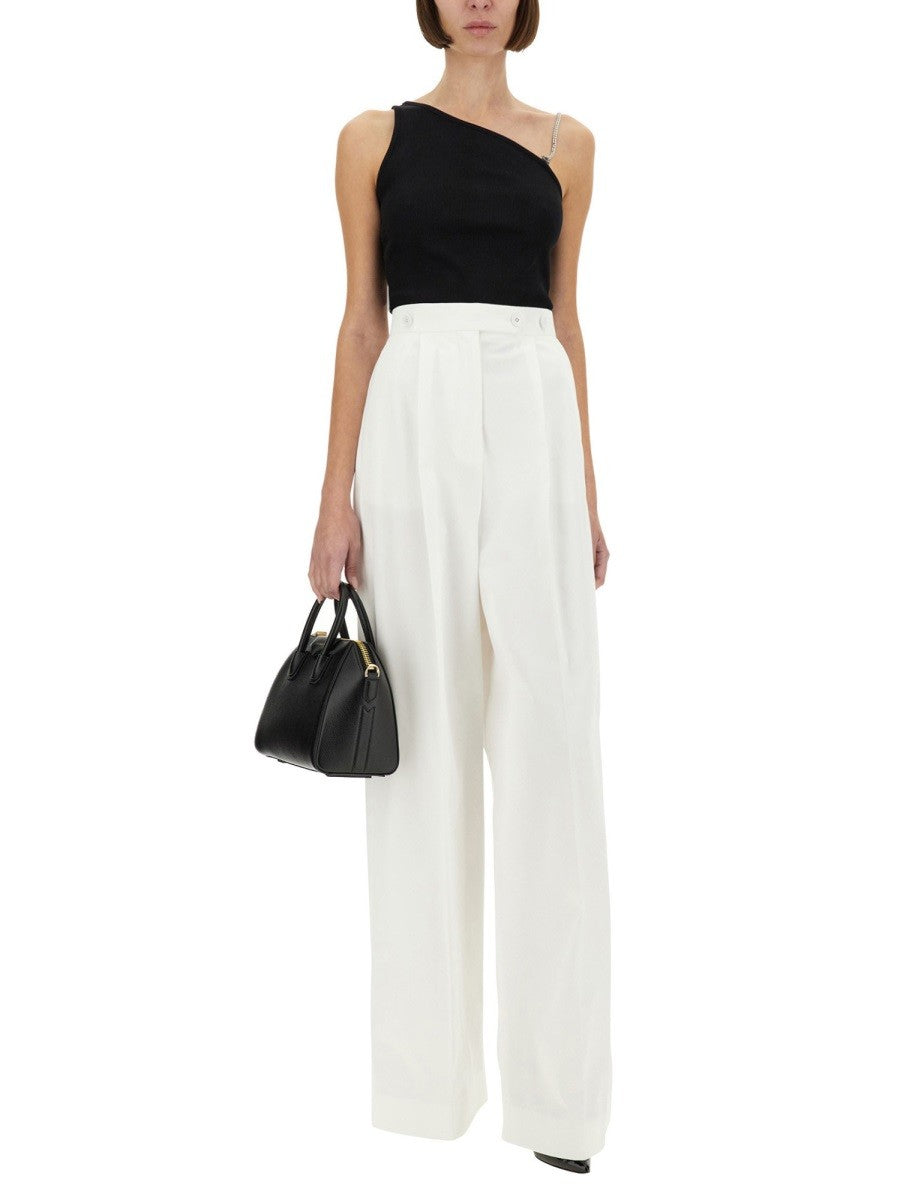 Givenchy Katoenen Plooibroek – Wit