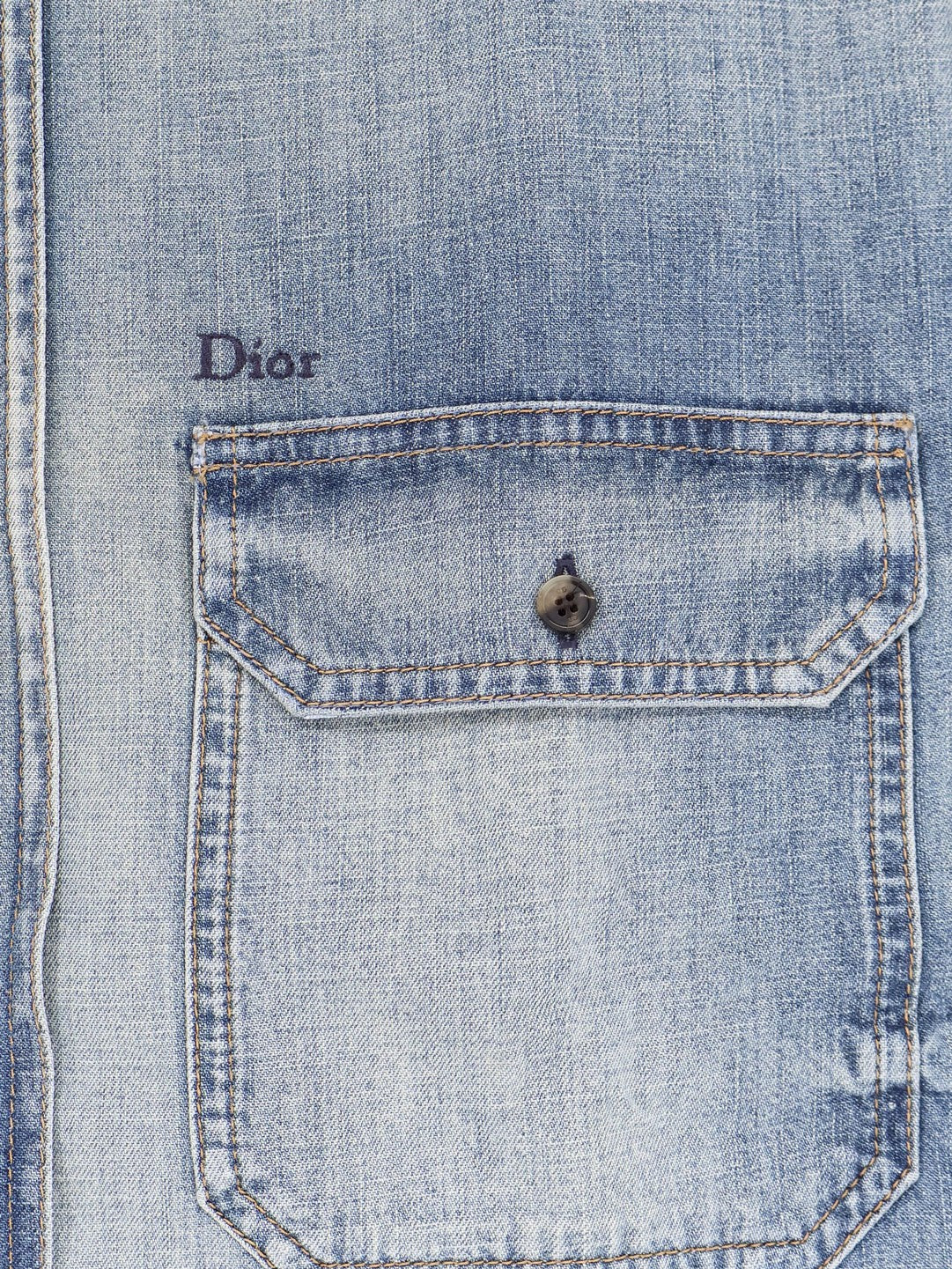 Christian Dior Katoenen Overshirt – Lichtblauw