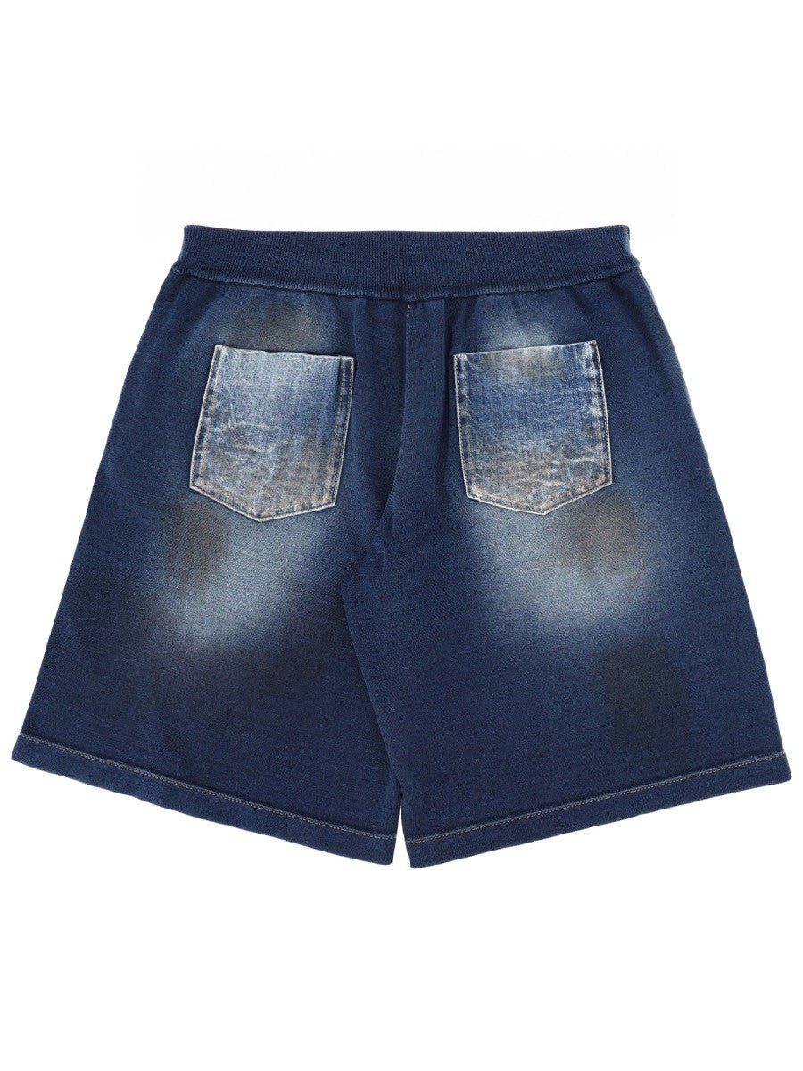 Dsquared2 Katoenen Short – Middenblauw