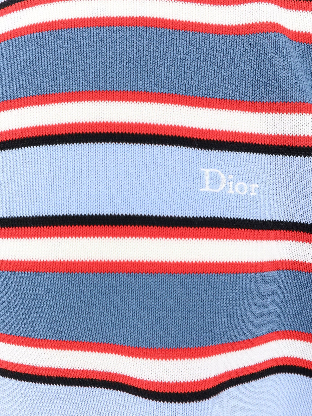 Christian Dior Gestreepte Katoenen Trui – Meerkleurig