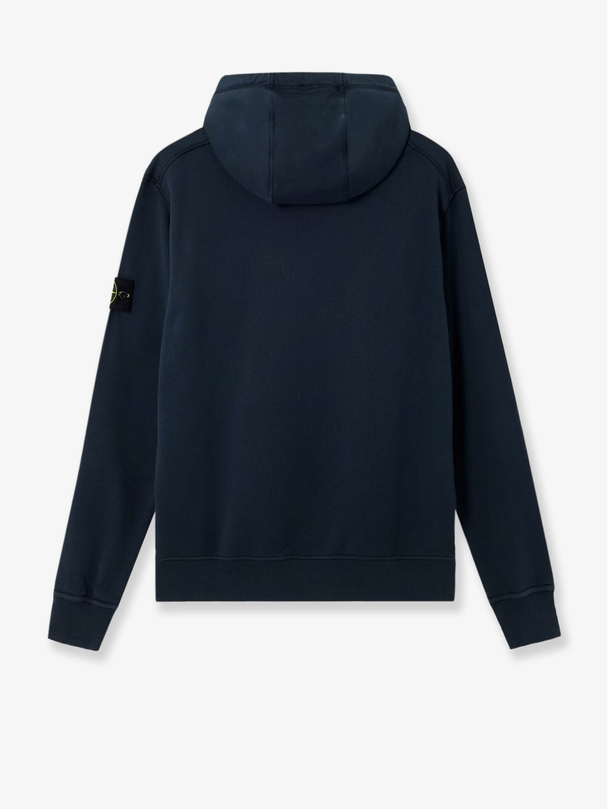 Stone Island Katoenen Hoodie met zijlogo – Marineblauw