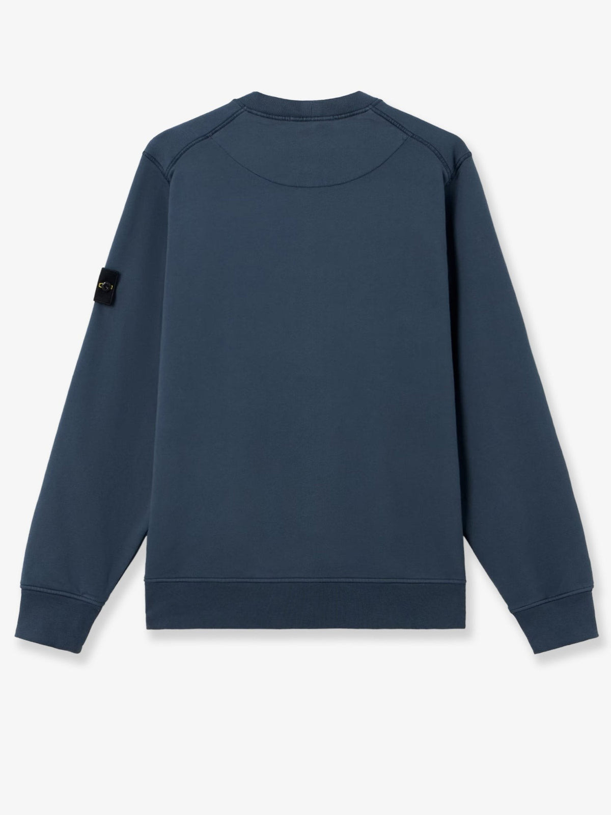 Stone Island Katoenen Sweater met zijlogo – Middenblauw