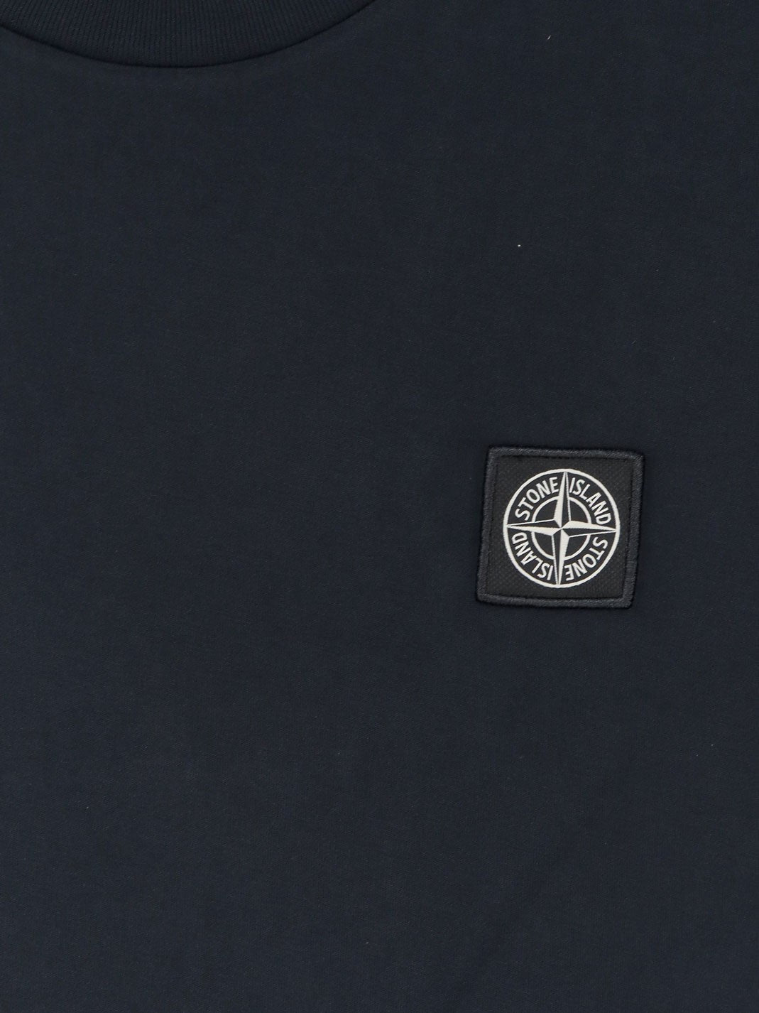 Stone Island T-shirt van biologisch katoen – Marineblauw
