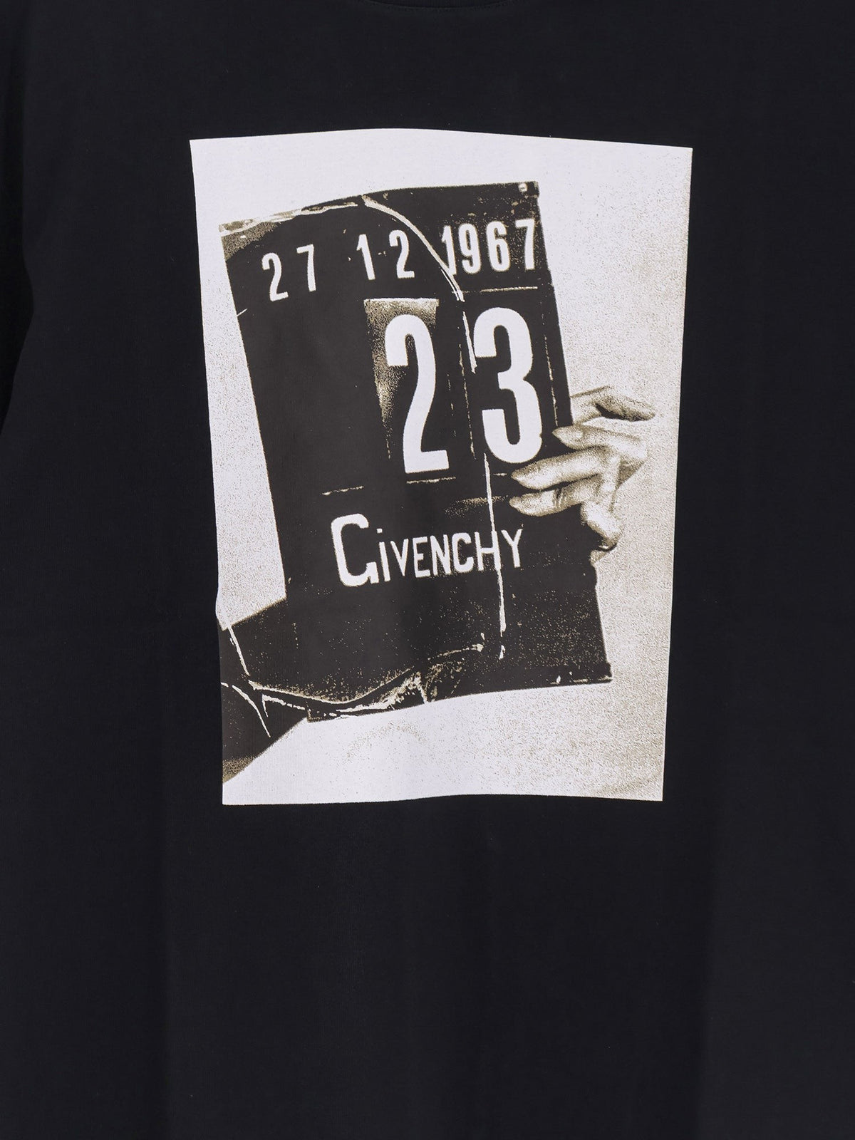 Givenchy Katoenen T-shirt met maxiprint Heren – Zwart