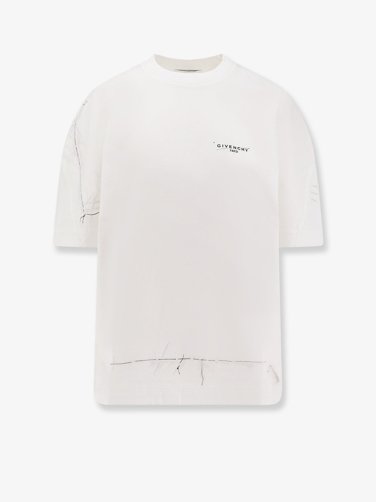 Givenchy T-shirt met logoprint – Wit