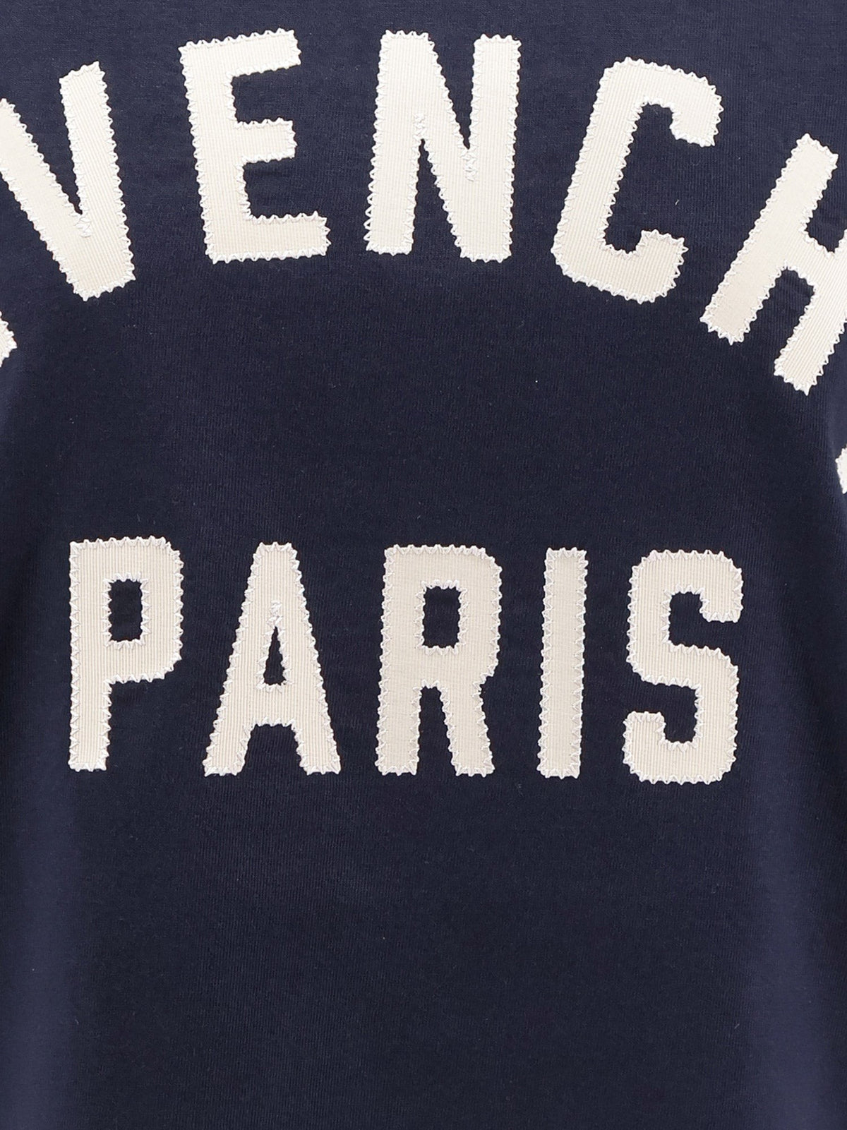Givenchy Boxy T-shirt met geborduurd logo – Marineblauw / Wit