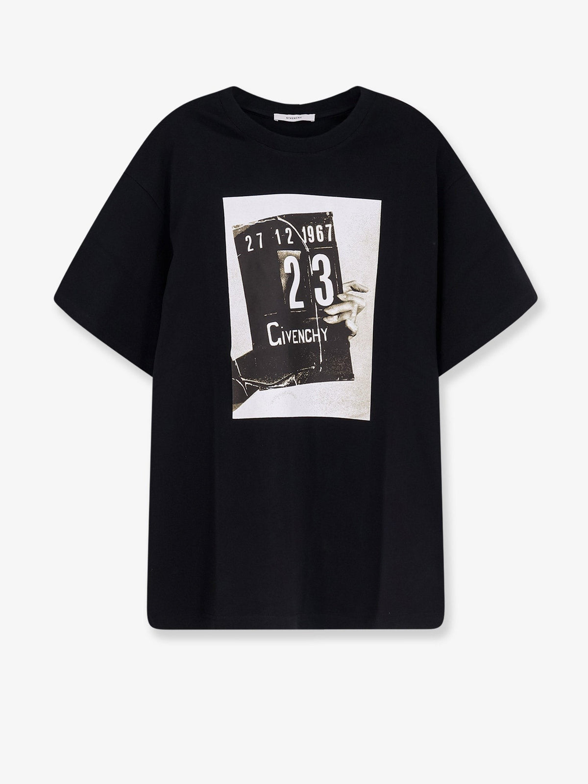 Givenchy Katoenen T-shirt met maxiprint Heren – Zwart