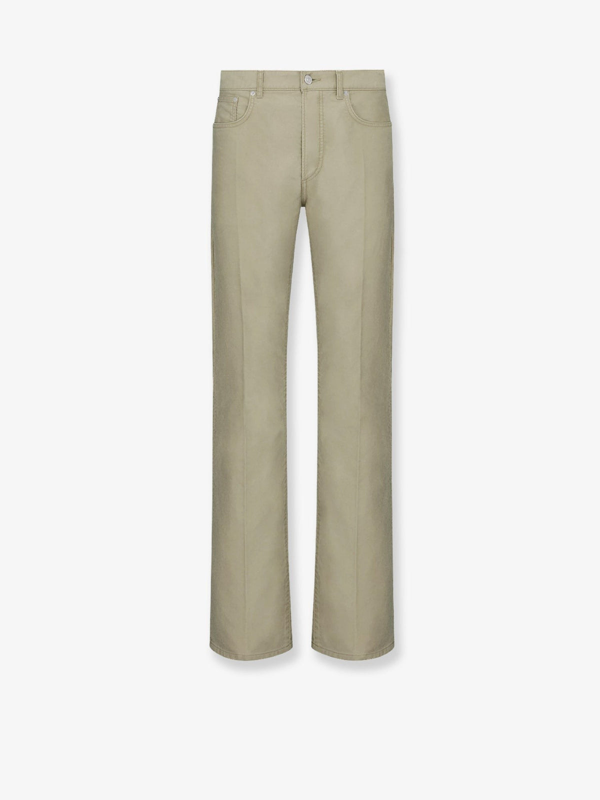 Christian Dior Katoenen Flared Broek – Beige
