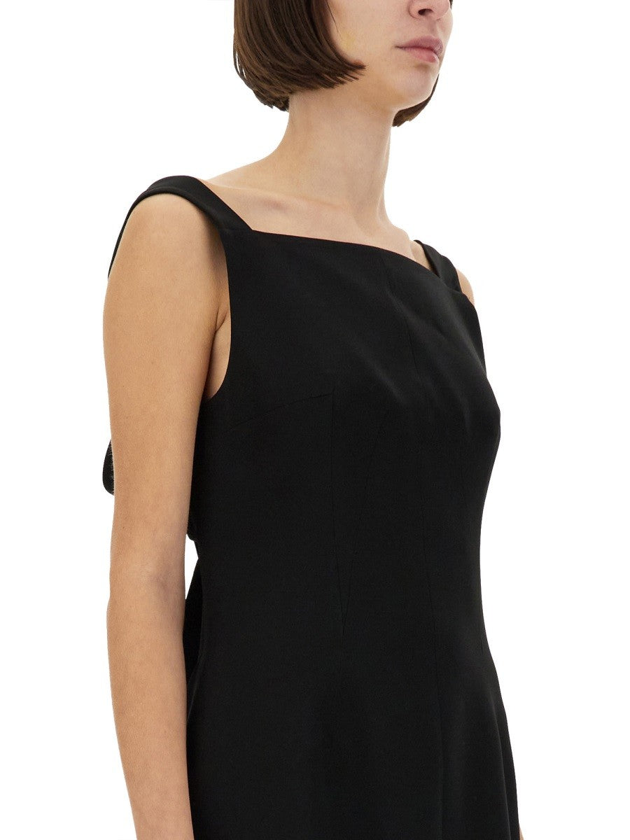 Givenchy Jurk van crêpe en satijn – Zwart