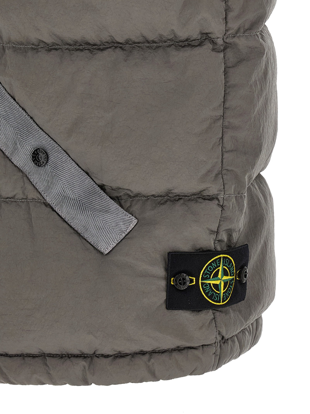 Stone Island Gewatteerde Bodywarmer met kreukeleffect – Grijs