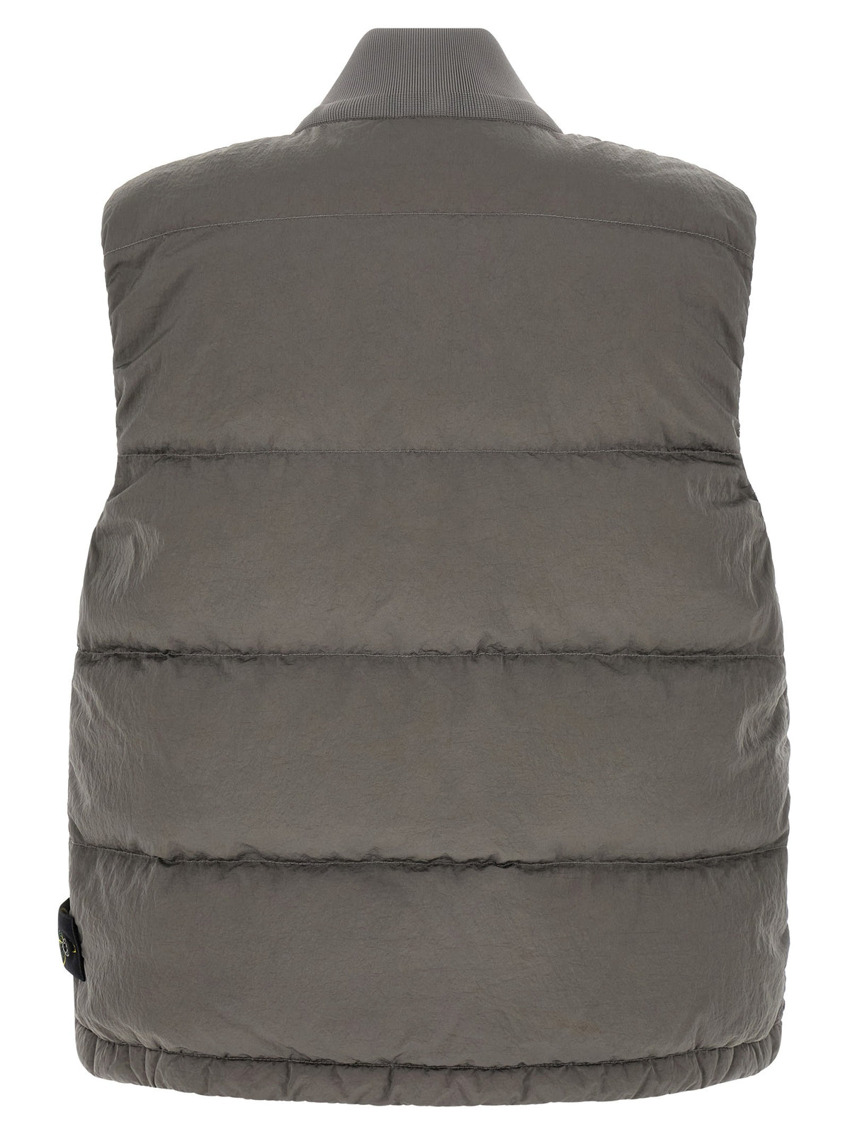 Stone Island Gewatteerde Bodywarmer met kreukeleffect – Grijs