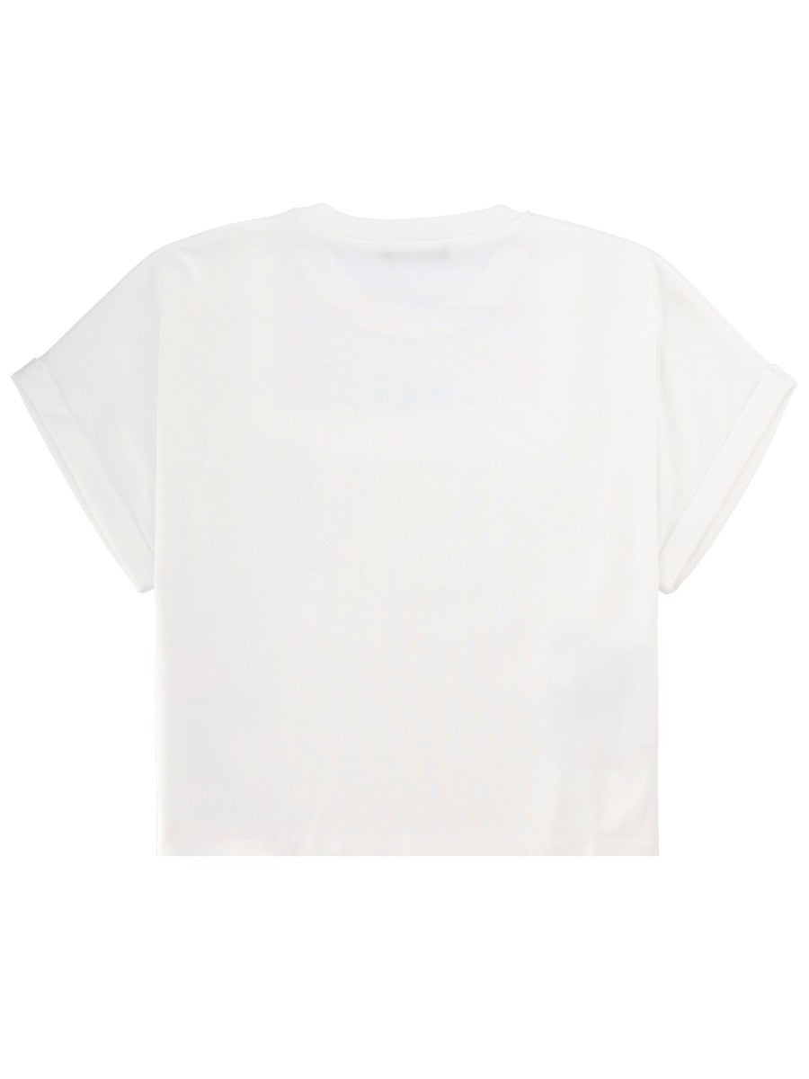 Balmain Cropped T-shirt – Wit