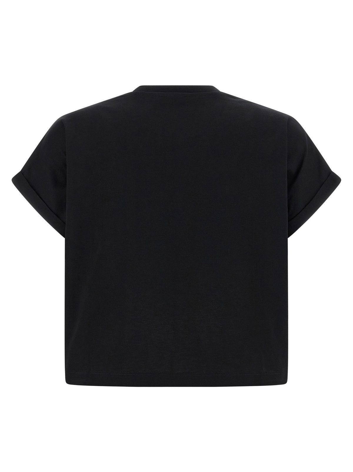 Balmain Cropped T-shirt – Zwart