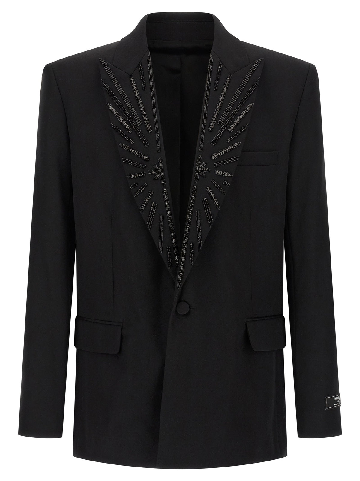 Balmain Blazer met Kristallen – Zwart