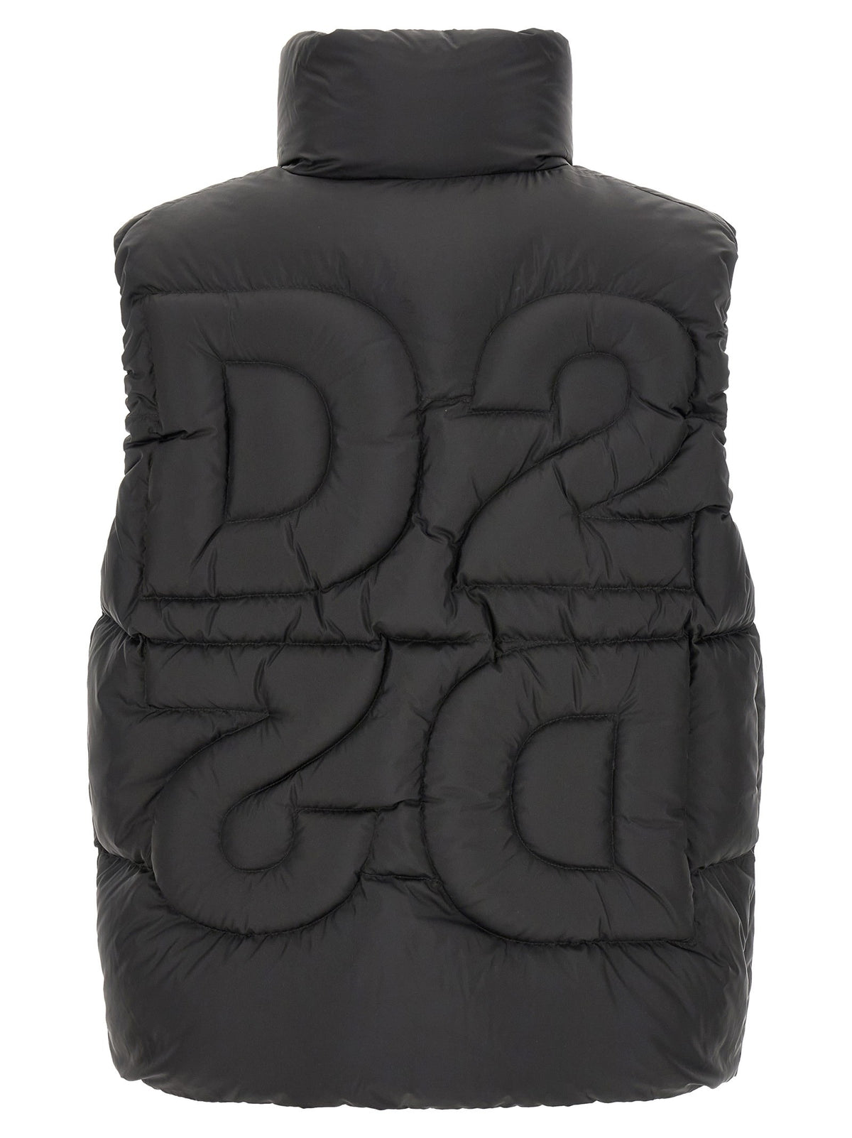 Dsquared2 Bodywarmer met D2-logo – Zwart