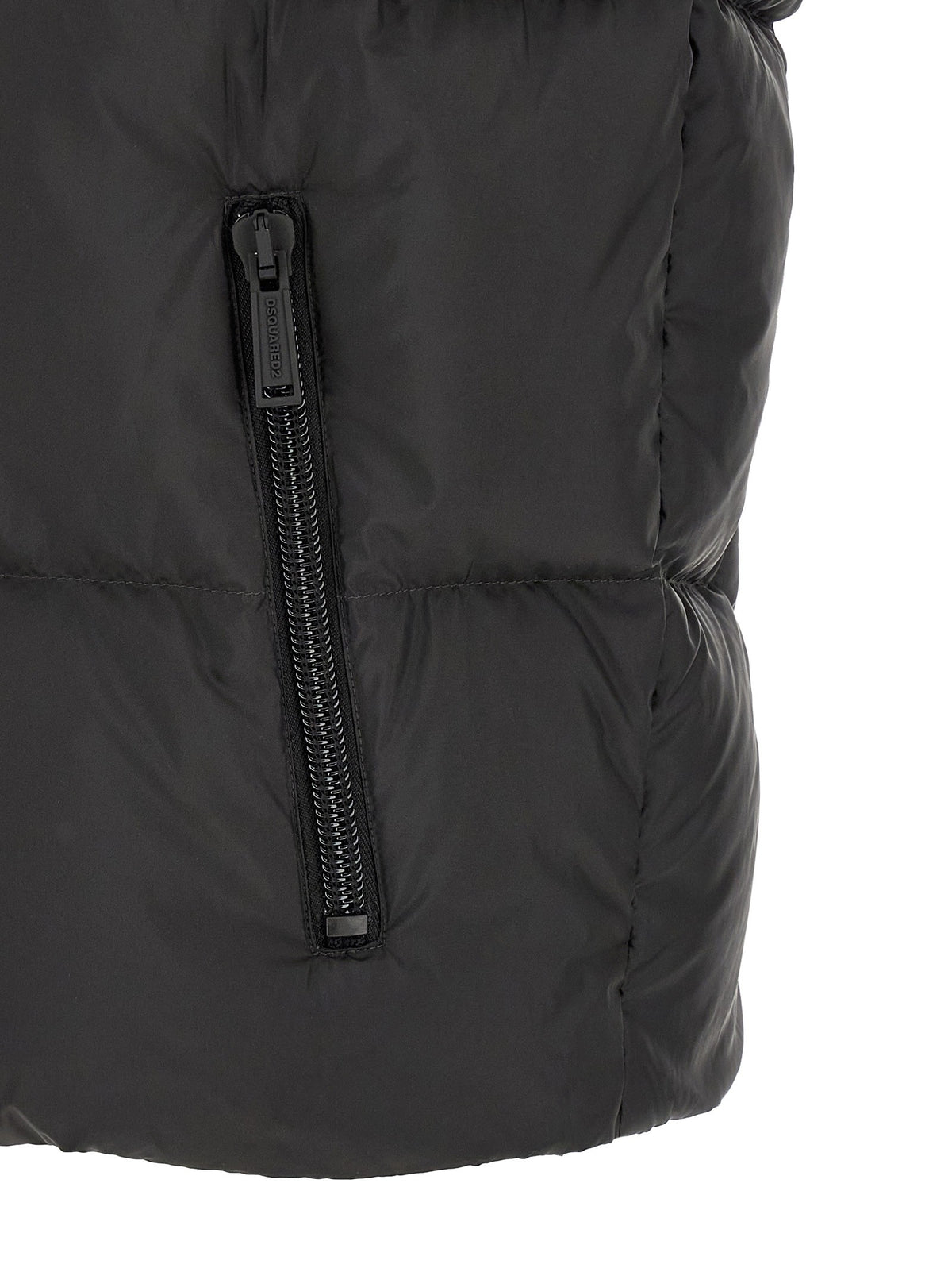 Dsquared2 Bodywarmer met D2-logo – Zwart