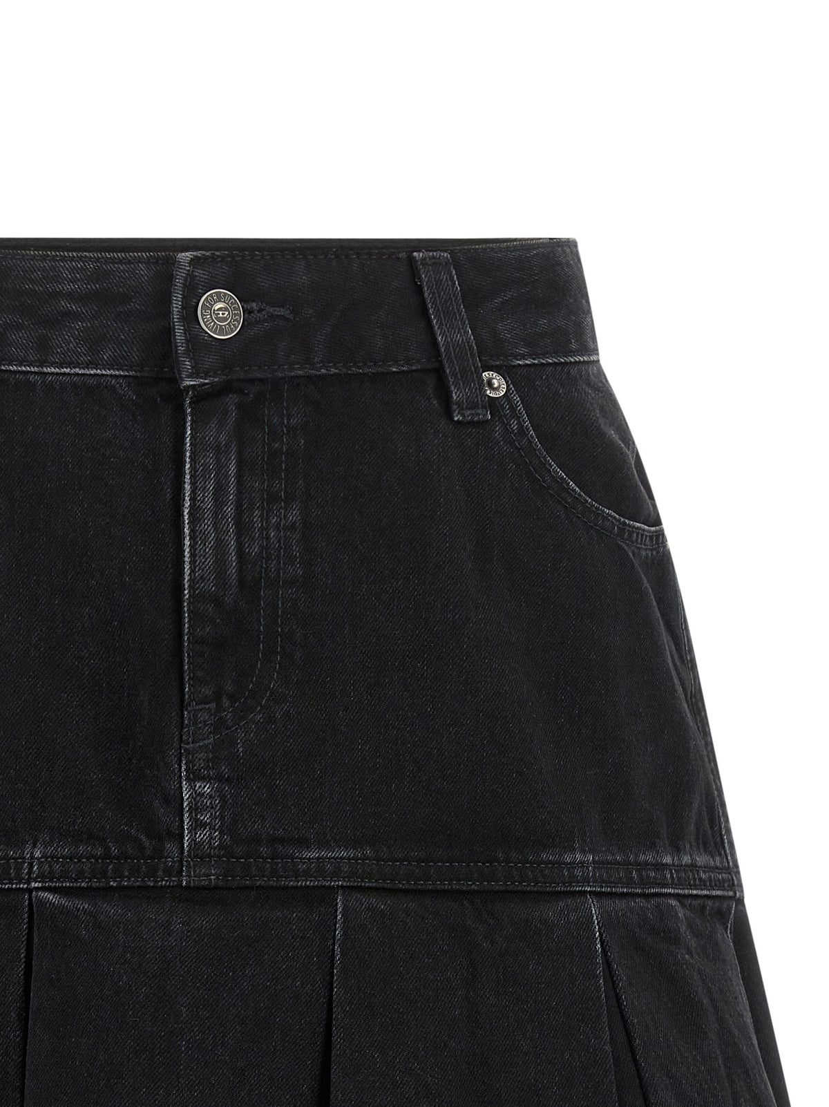 Diesel De-Reen Denim minirok – Zwart