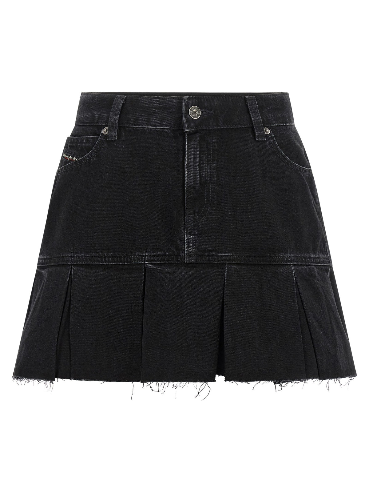 Diesel De-Reen Denim minirok – Zwart