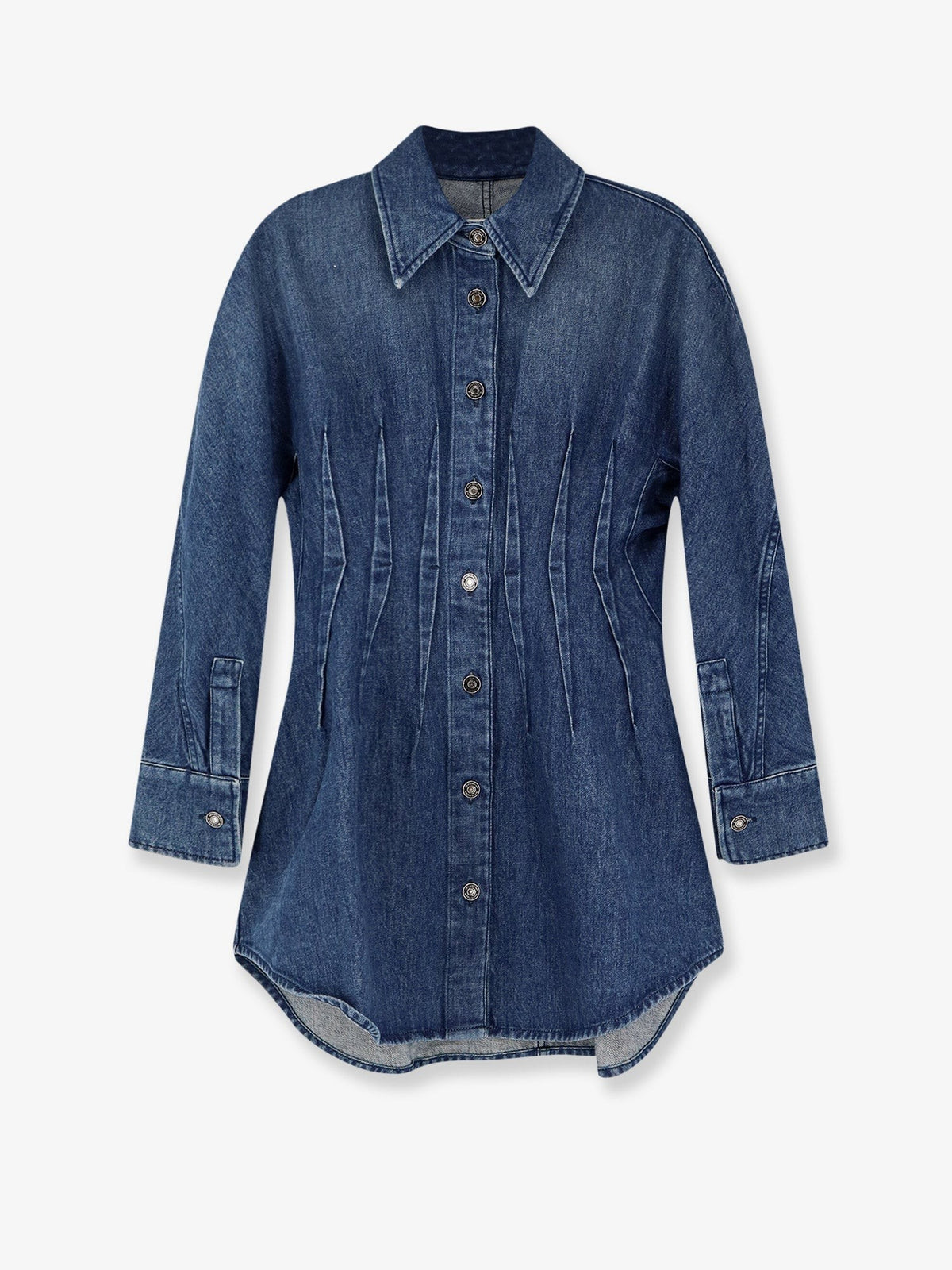 Givenchy Getailleerde Spijkerjurk – Middenblauw