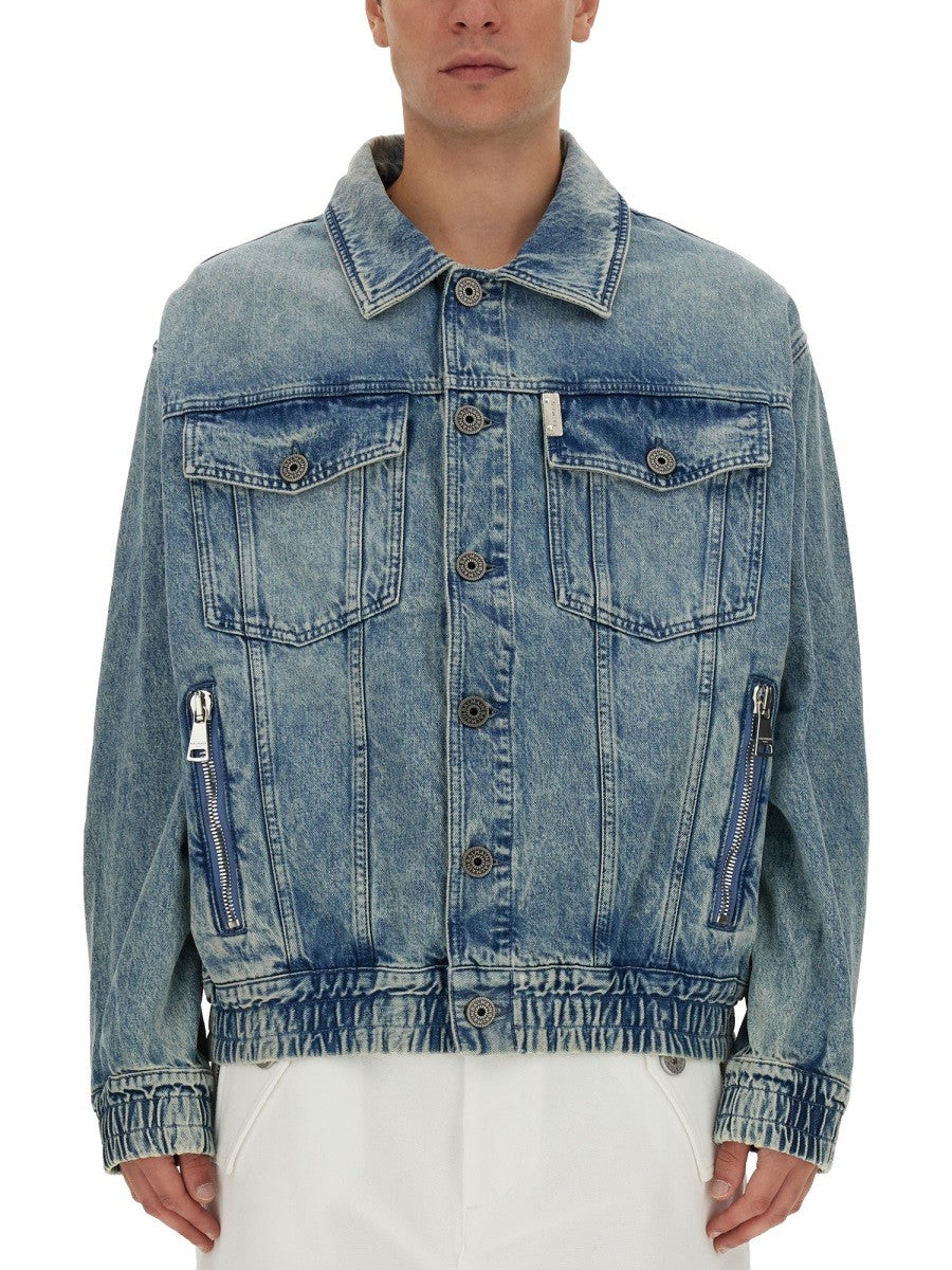 Balmain Spijkerjack Heren – Middenblauw