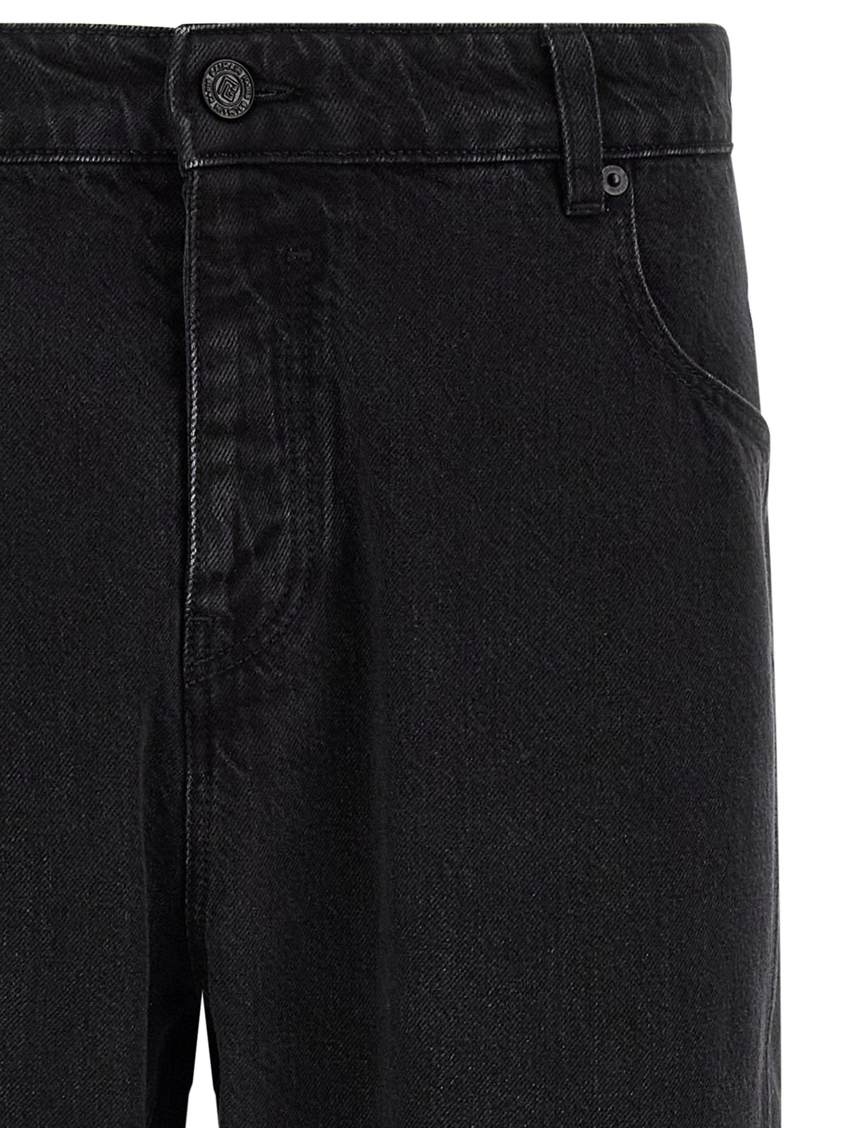 Balmain Rechte jeans – Zwart