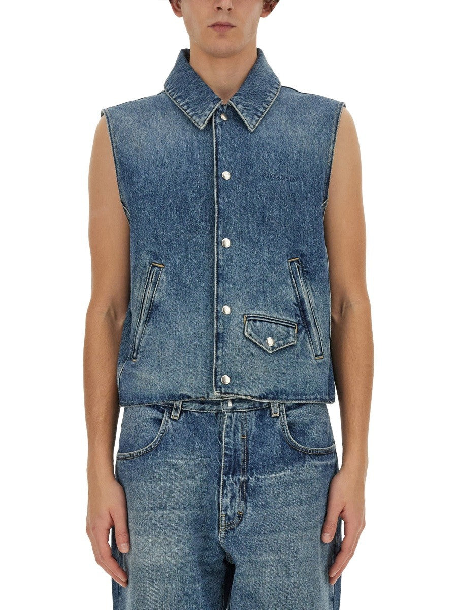 Givenchy Spijkergilet – Middenblauw