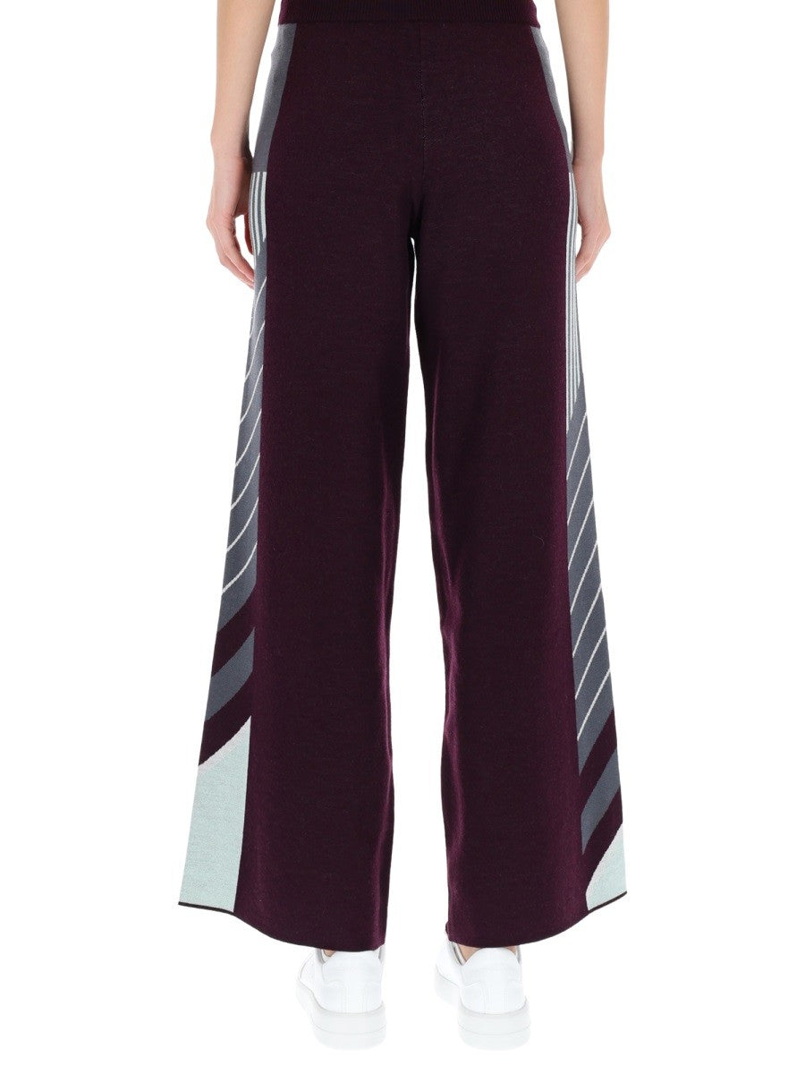 Casablanca Diagonal Tennis Broek – Paars