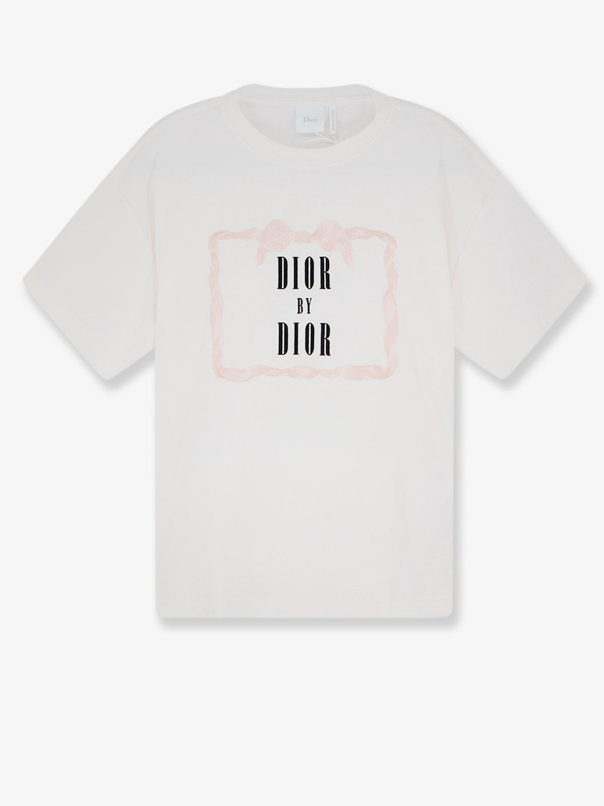 Christian Dior T-shirt met Dior by Dior-borduursel – Wit