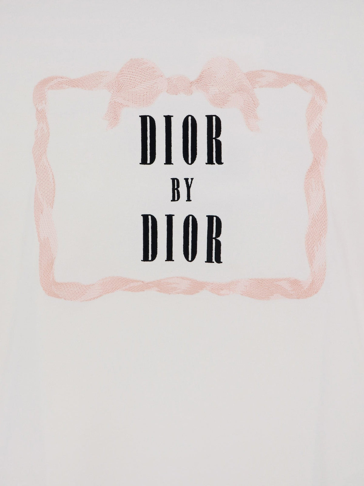 Christian Dior T-shirt met Dior by Dior-borduursel – Wit