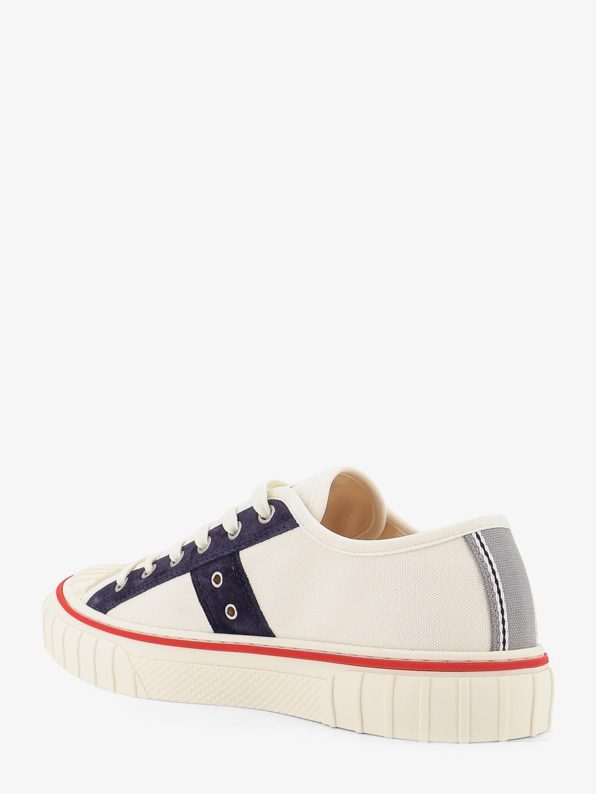 Christian Dior Lage sneakers met Dior-signatuur – Wit / Marineblauw