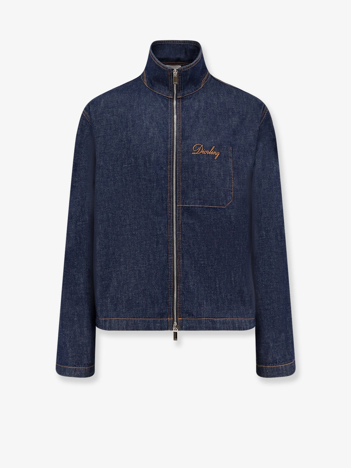 Christian Dior Spijkerjas met Diorling-borduursel – Donkerblauw