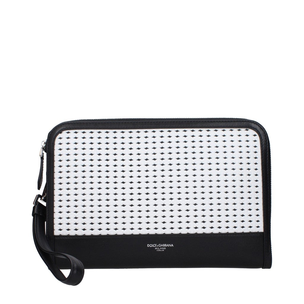 Dolce & Gabbana Leren clutch – Zwart