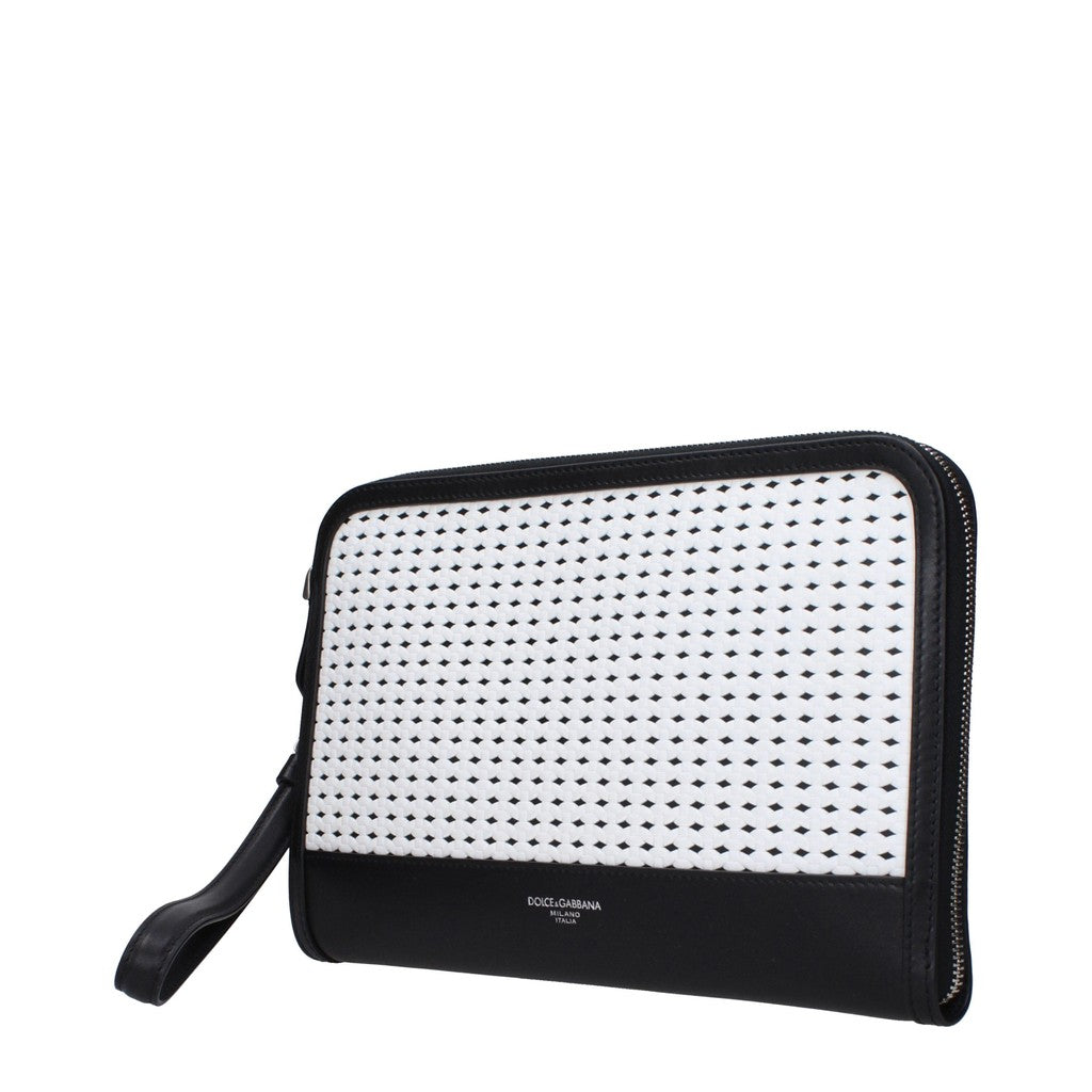 Dolce & Gabbana Leren clutch – Zwart