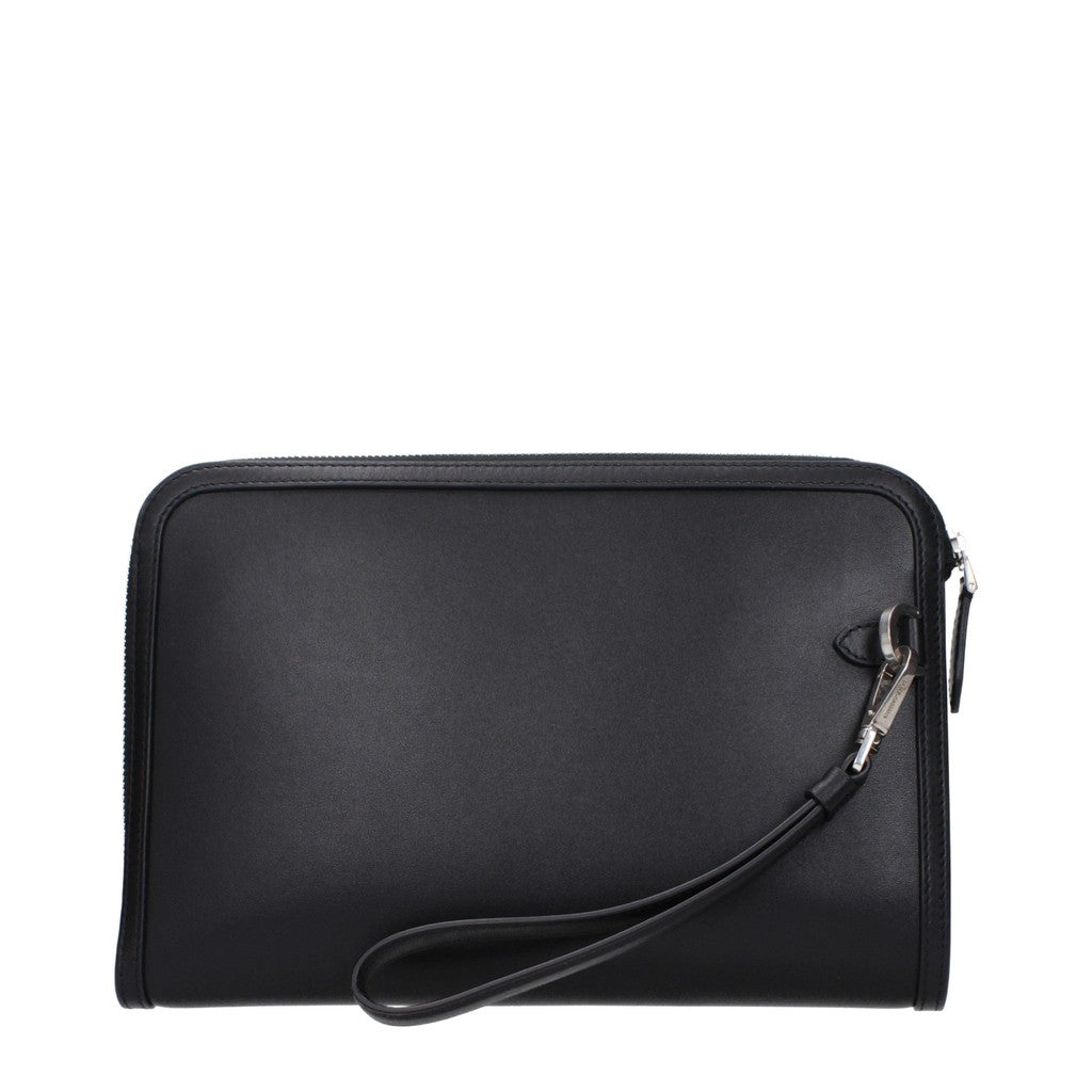 Dolce & Gabbana Leren clutch – Zwart