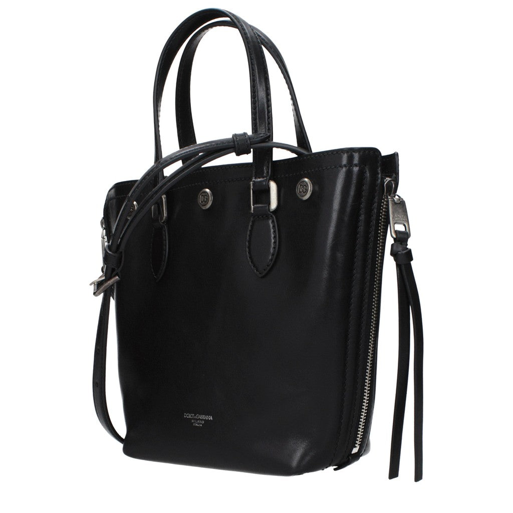 Dolce & Gabbana Leren schoudertas Heren – Zwart