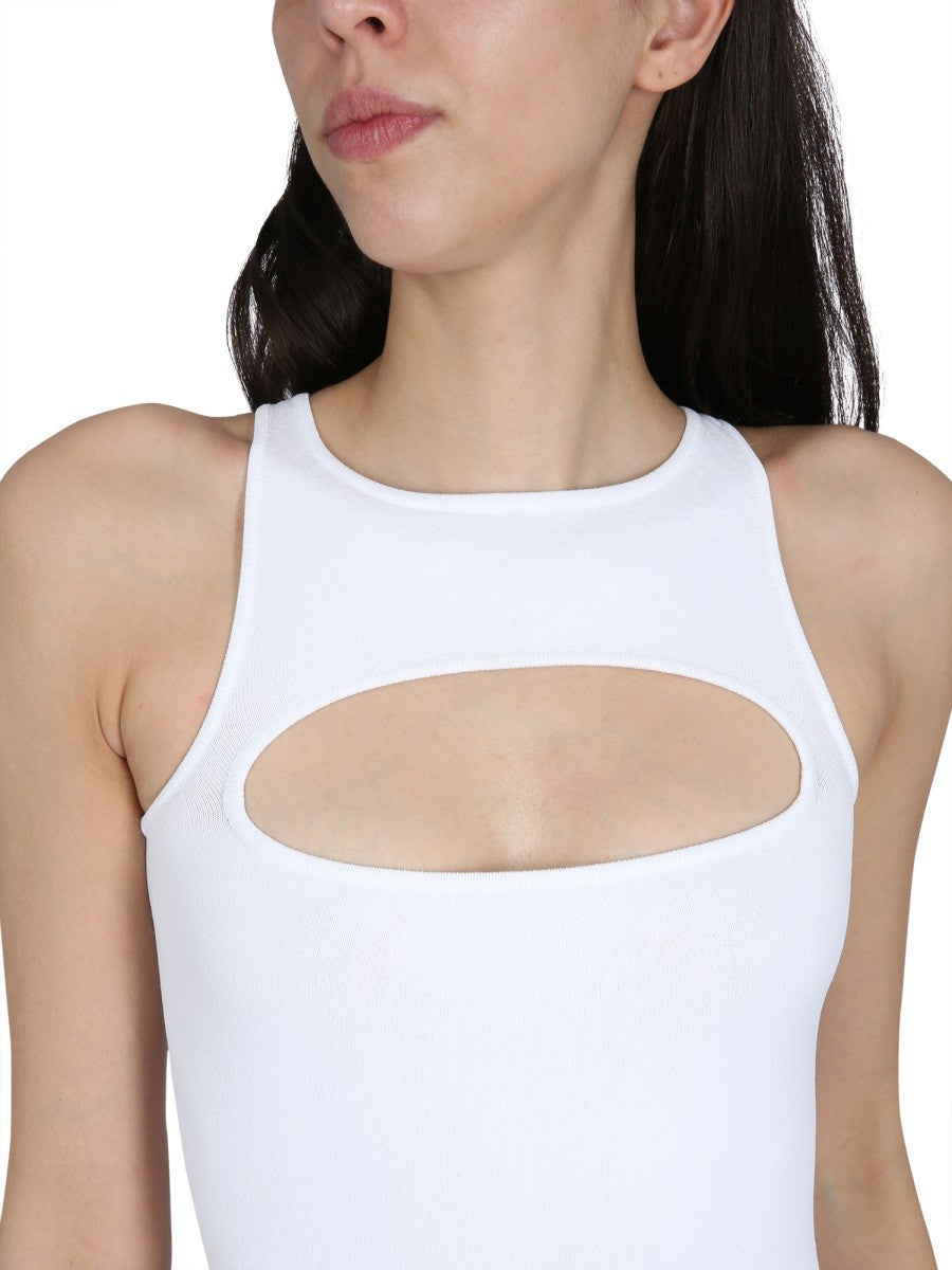 Dsquared2 Jurk met cut-out – Wit
