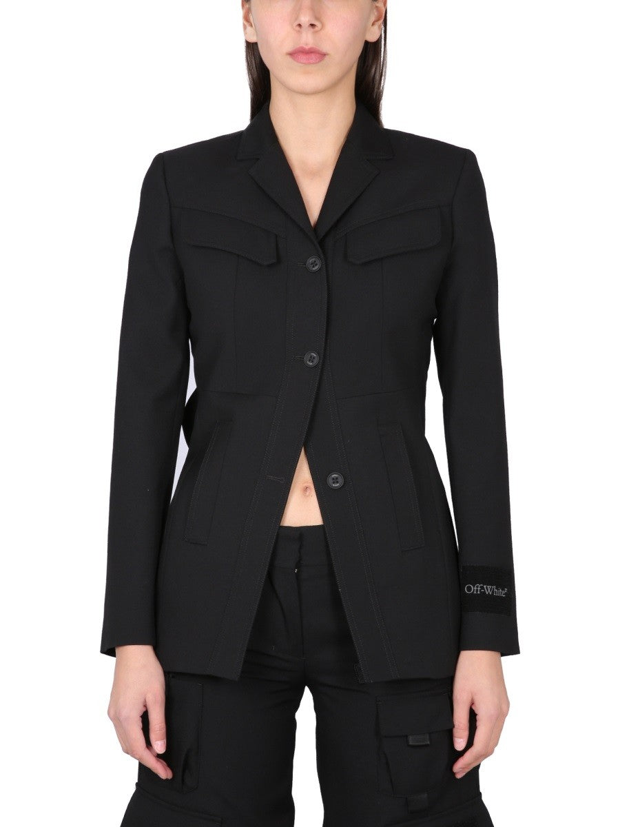 Off-White Toybox Dry Blazer – Zwart