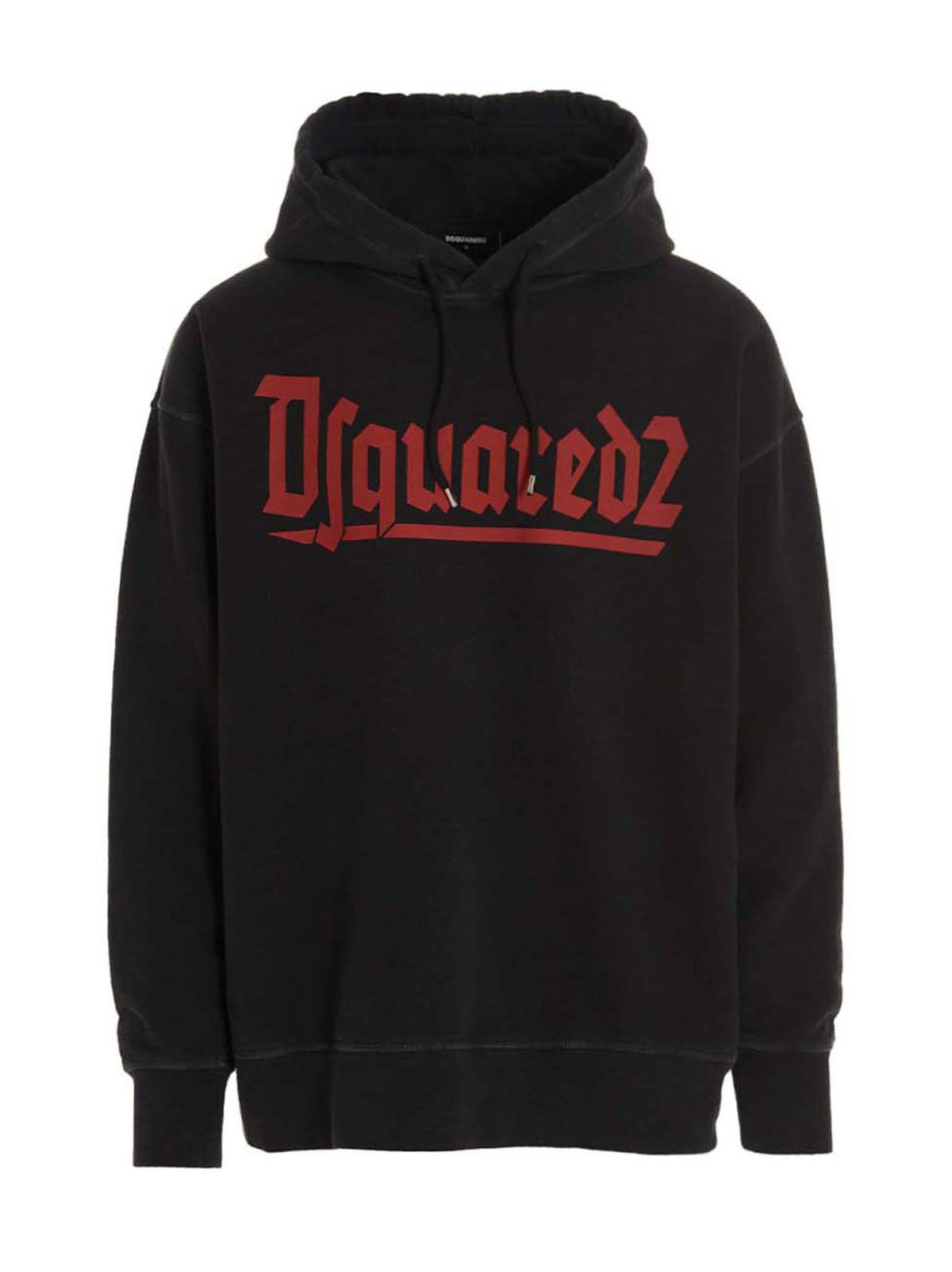 Dsquared2 Hoodie met logoprint – Zwart