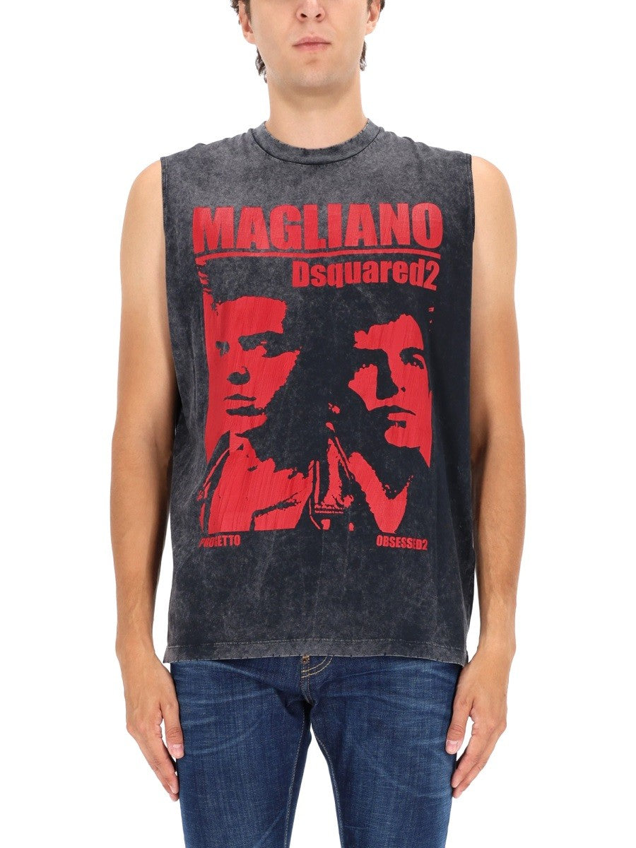 Dsquared2 x Magliano T-shirt – Grijs