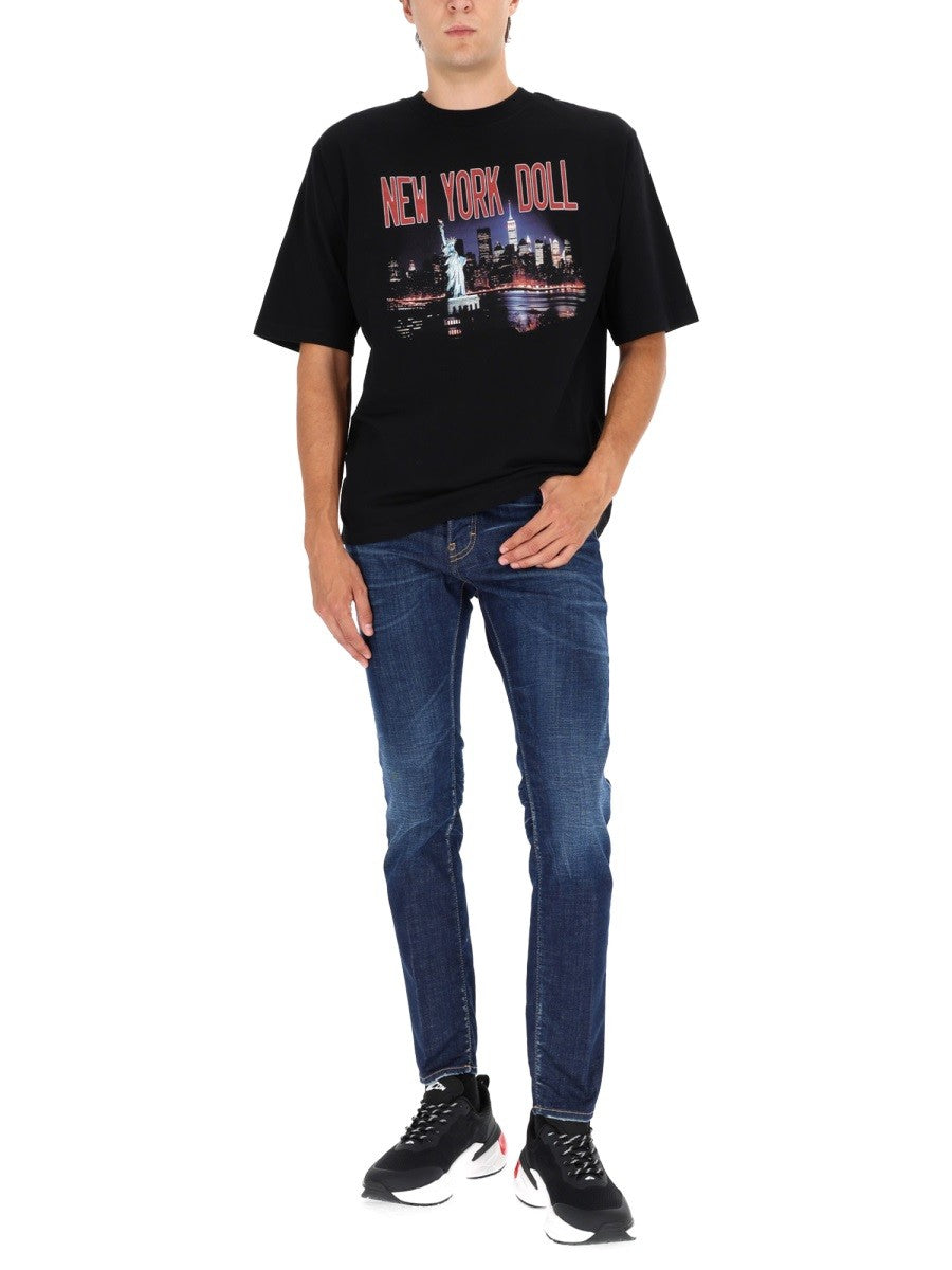 Dsquared2 x Vaquera T-shirt met print – Zwart