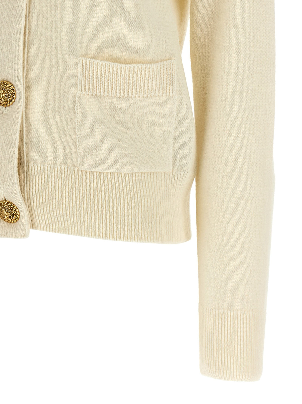 Balmain Vest van kasjmier en wol – Crème
