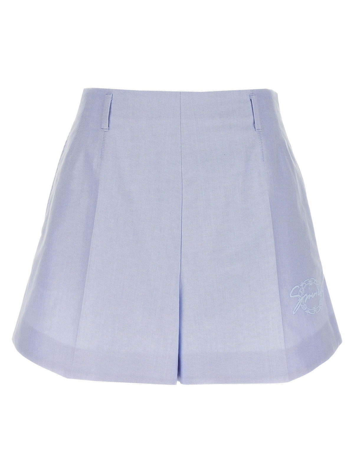 Givenchy Katoenen Short met geborduurd logo – Lichtblauw