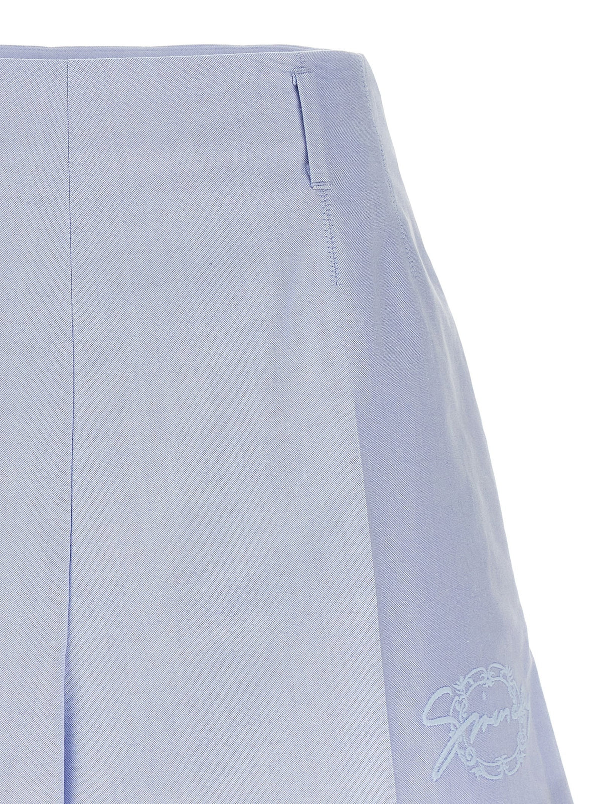 Givenchy Katoenen Short met geborduurd logo – Lichtblauw