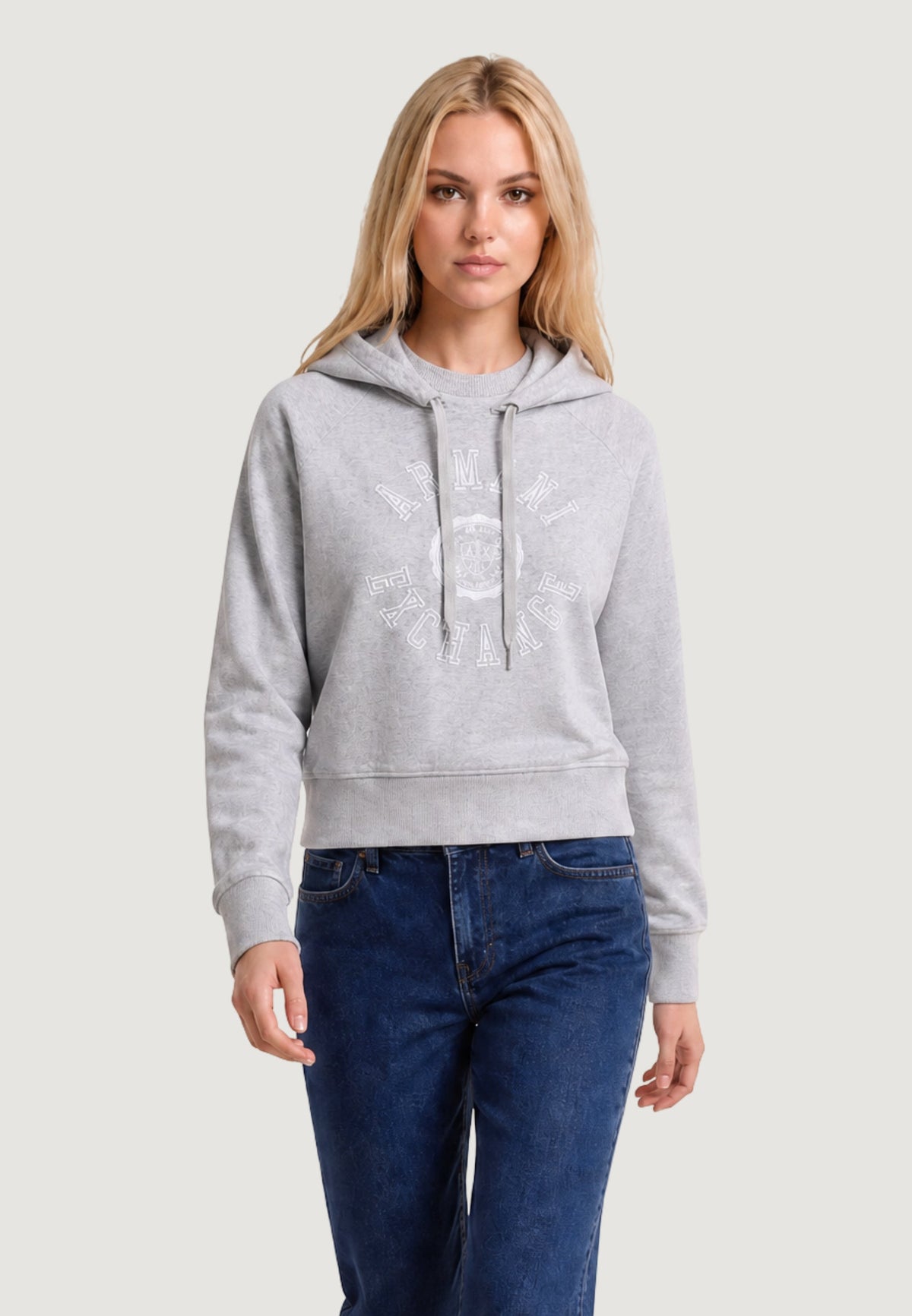 Armani Exchange Katoenen Hoodie – Grijs