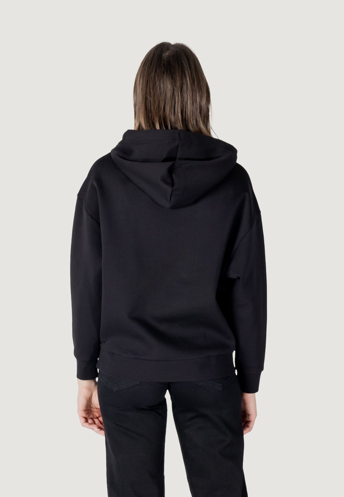 Armani Exchange Hoodie met Voorzakken Dames – Zwart