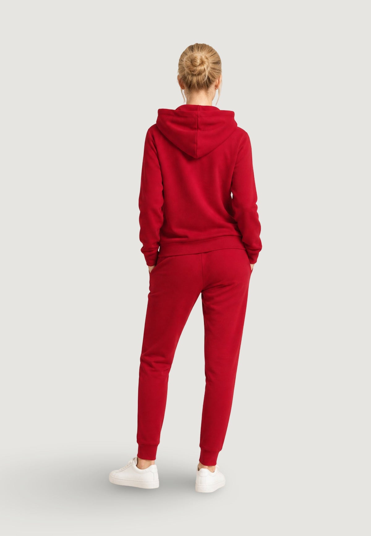 Armani Exchange Hoodie met Zijzakken – Rood