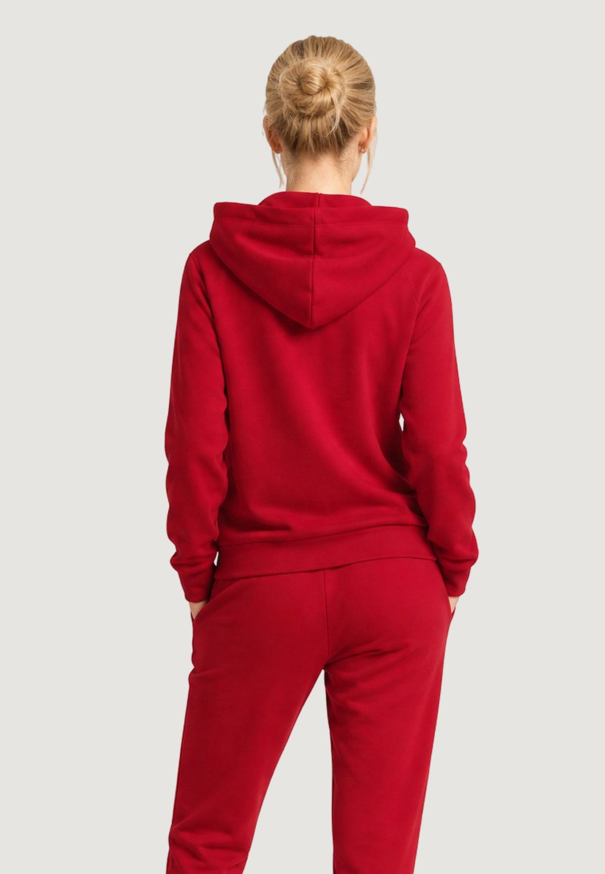 Armani Exchange Hoodie met Zijzakken – Rood