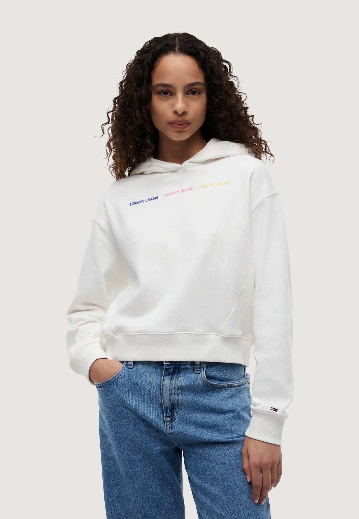Tommy Hilfiger Hoodie met lange mouwen Dames – Wit