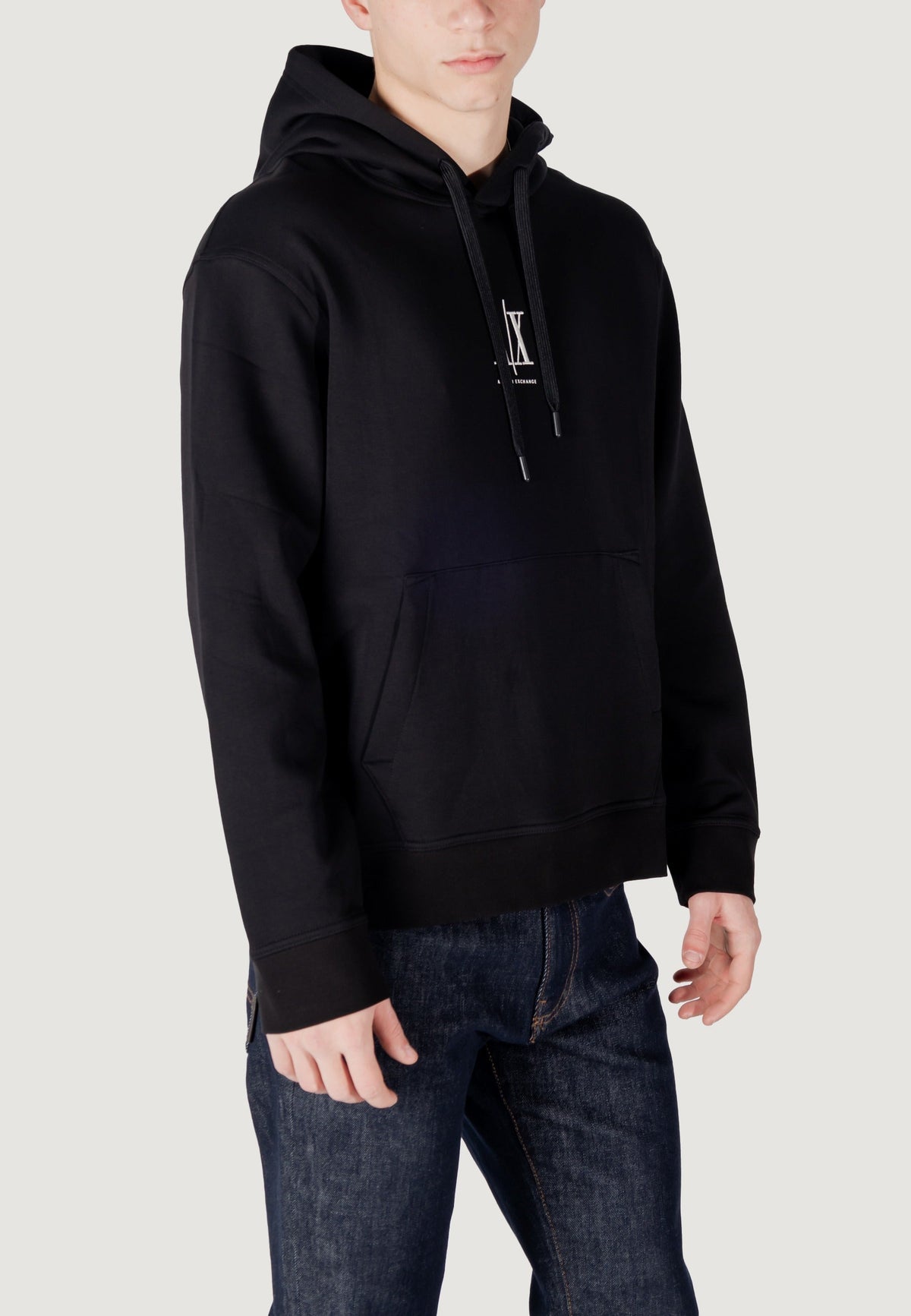 Armani Exchange Hoodie met Zak – Zwart